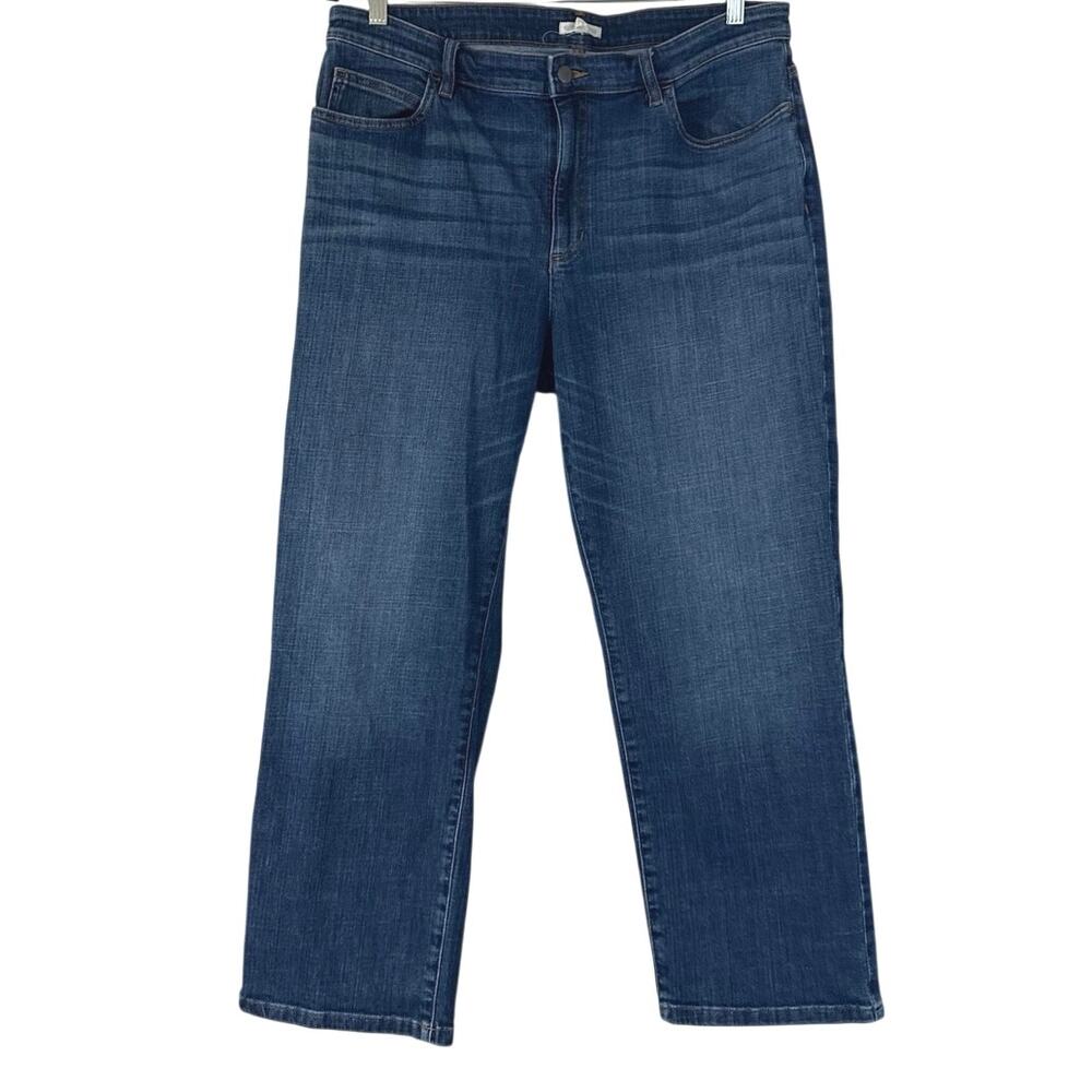Eileen Fisher Straight Leg Denim Jeans Women’s Size 16 Blue